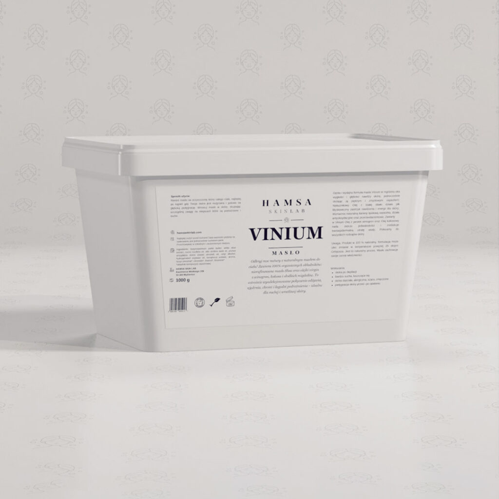 Naturalne masło do masażu oraz pielęgnacji ciała VINIUM 1000g 100% VEGE